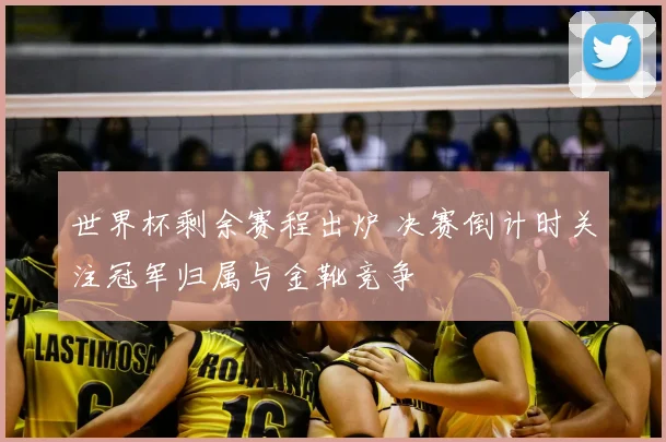 世界杯剩余赛程出炉 决赛倒计时关注冠军归属与金靴竞争